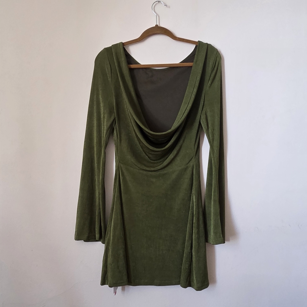 Olive Backless Dress